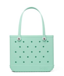 BOGG BAG - Medium Tote - Under the Sea(foam), White Buttons - 15in L x 5in W x 12.5in H - Beach, Pool, Boat, Work, Sports - All Purpose EVA - Lightweight, Washable, Durable