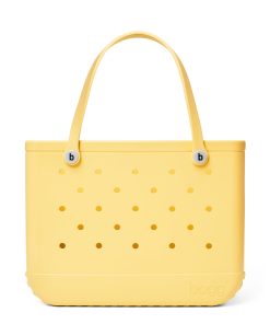 BOGG BAG - Original, Large Tote Bag - Bananarama, White Buttons - 19in L x 9in W x 14in H - Lightweight, Washable, Durable - All Purpose EVA