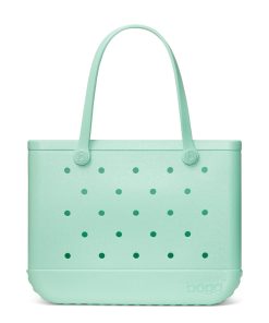 BOGG BAG - Original, Large Tote - Sea(foam) Shimmer - 19in L x 9in W x 14in H - Beach, Pool, Boat, Sports - All Purpose EVA - Lightweight, Washable, Durable