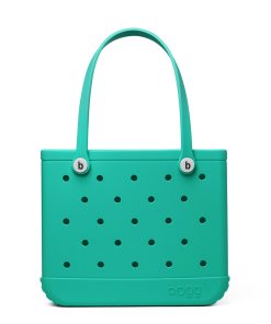 BOGG BAG - Medium Tote - Cabana Boy, White Buttons - 15in L x 5in W x 12.5in H - Beach, Pool, Boat, Work, Sports - All Purpose EVA - Lightweight, Washable, Durable