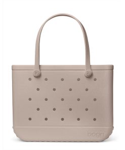 BOGG BAG - Original, Large Tote - Mushroom - 19in L x 9in W x 14in H - Beach, Pool, Boat, Sports - All Purpose EVA - Lightweight, Washable, Durable