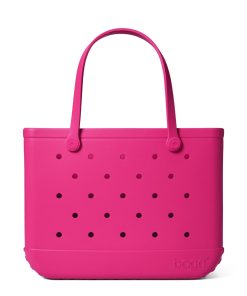 BOGG BAG - Original, Large Tote - Haute Pink - 19in L x 9in W x 14in H - Beach, Pool, Boat, Sports - All Purpose EVA - Lightweight, Washable, Durable
