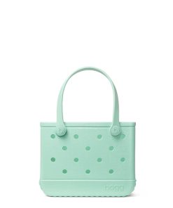 BOGG BAG - Bitty, Small Tote - Sea(foam) Shimmer - 11in L x 4.5in W x 8.5in H - Beach, Pool, Boat, Work, Sports - All Purpose EVA - Lightweight, Washable, Durable