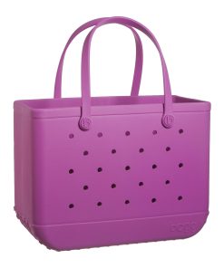 BOGG BAG - Original, Large Tote - Raspberry Beret - 19in L x 9in W x 14in H - Beach, Pool, Boat, Sports - All Purpose EVA - Lightweight, Washable, Durable