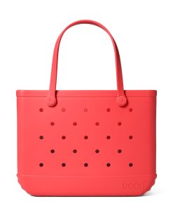 BOGG BAG - Original, Large Tote - Coral Me Mine - 19in L x 9in W x 14in H - Beach, Pool, Boat, Sports - All Purpose EVA - Lightweight, Washable, Durable