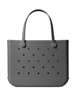 BOGG BAG - Original, Large Tote - Fogg - 19in L x 9in W x 14in H - Beach, Pool, Boat, Sports - All Purpose EVA - Lightweight, Washable, Durable