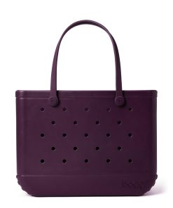 BOGG BAG - Original, Large Tote - Boysenberry - 19in L x 9in W x 14in H - Beach, Pool, Boat, Sports - All Purpose EVA - Lightweight, Washable, Durable