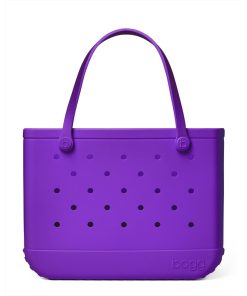 BOGG BAG - Original, Large Tote - Houston We Have a Purple - 19in L x 9in W x 14in H - Beach, Pool, Boat, Sports - All Purpose EVA - Lightweight, Washable, Durable