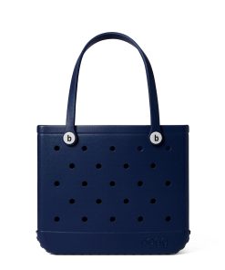 BOGG BAG - Medium Tote - You Navy Me Crazy, White Buttons - 15in L x 5in W x 12.5in H - Beach, Pool, Boat, Work, Sports - All Purpose EVA - Lightweight, Washable, Durable