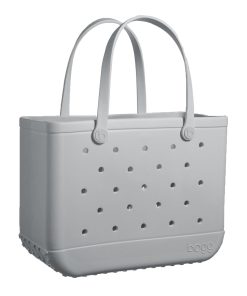 BOGG BAG - Original, Large Tote - Shades of Gray - 19in L x 9in W x 14in H - Beach, Pool, Boat, Sports - All Purpose EVA - Lightweight, Washable, Durable